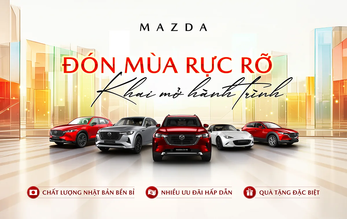 Ưu đãi hấp dẫn và quà tặng đặc biệt cho khách hàng sở hữu xe Mazda tháng 10